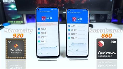 Snapdragon 860 vs Dimensity 820: tests and benchmarks.